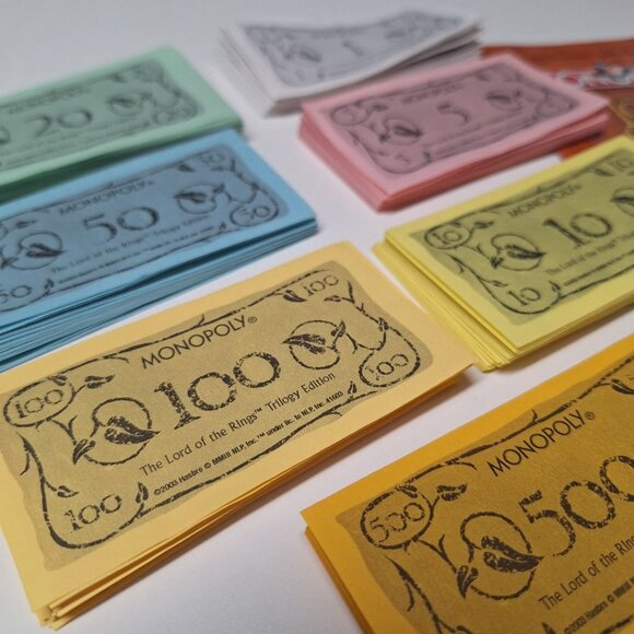 Monopoly Lord Of The Rings Trilogy Money Replacement Piece Instructions 2003 - Picture 2 of 7